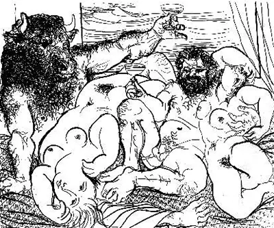 Bacchic Scene with Minotaur Pablo Picasso